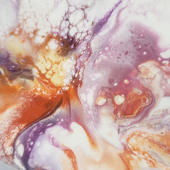 4.25" Original Acrylic Pour Coasters set of 4 - Picture 2 of 5